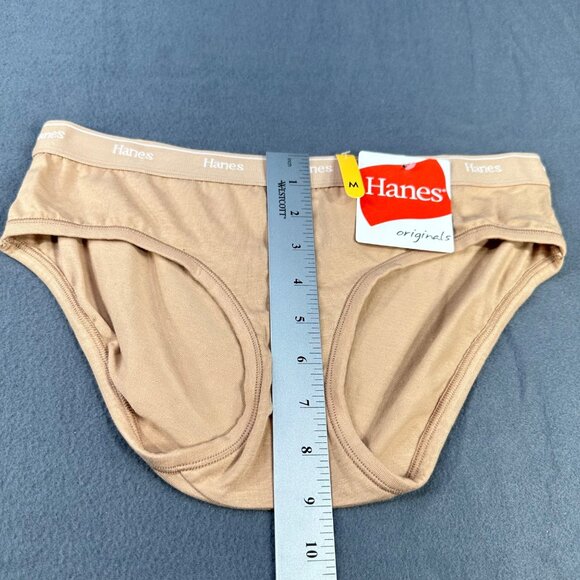 Hanes Originals Women's Size Medium Panty Hipster Beige New With Tags - Picture 7 of 8